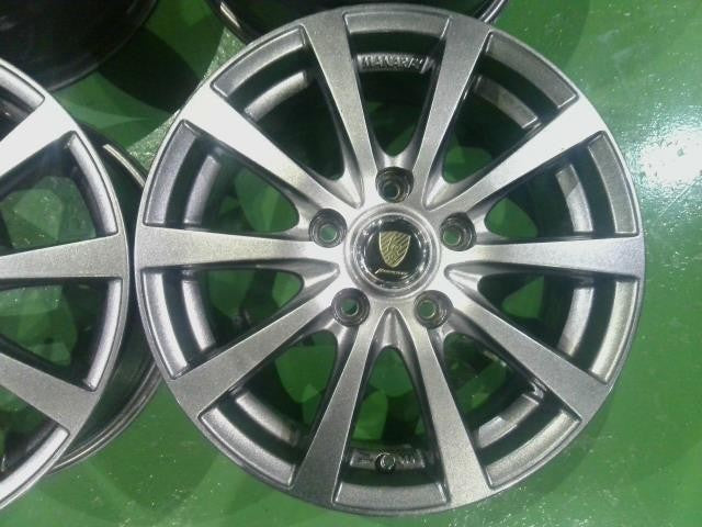 １５×６．０Ｊ＋５０・５穴・マナレイ・ＭＩＤ・ユーロスピード・Ｇ１０・アルミホイール・４本セット