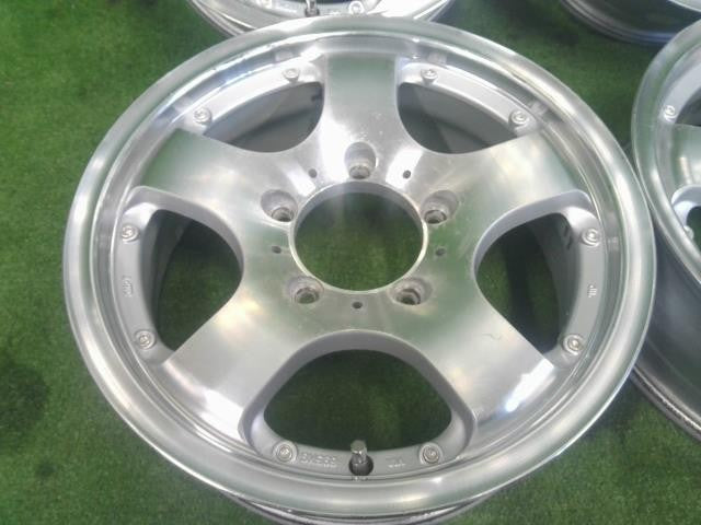 １６ｘ５．５Ｊ＋２０　５穴・ＰＣＤ１３９．７／ジムニー・社外／ポリッシュ／アルミホイール　４本セット