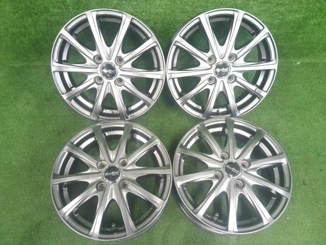 軽自動車用・１４×４．５Ｊ＋４５・４穴・マナレイ・ユーロスピード・Ｖ２５・アルミホイール・４本セット