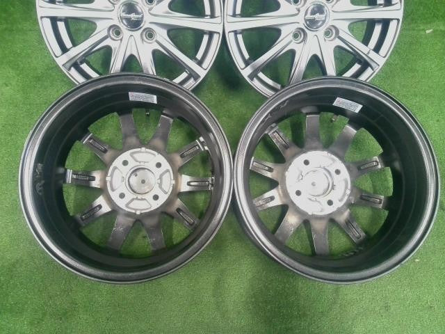 軽自動車用・１４×４．５Ｊ＋４５・４穴・マナレイ・ユーロスピード・Ｖ２５・アルミホイール・４本セット