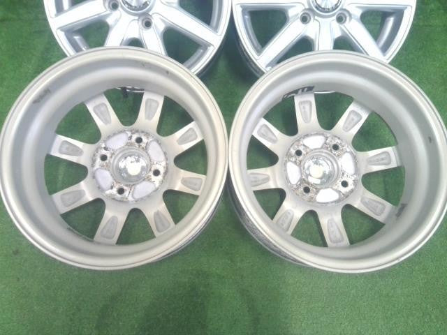 軽自動車用・１３×４．０Ｊ＋４３・４穴・ＰＣＤ１００・トピー・ＬＥＶＥＬ５・８スポーク・アルミホイール・４本セット