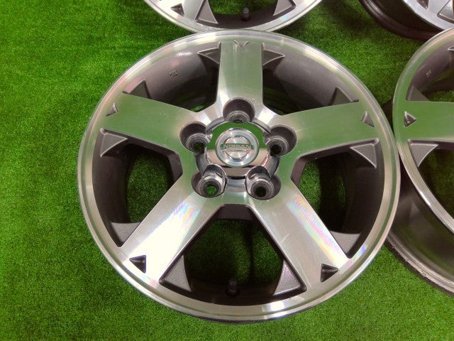日産・キックス・（三菱・パジェロミニ）・純正ポリッシュ・１５インチ・アルミホイール・４本セット