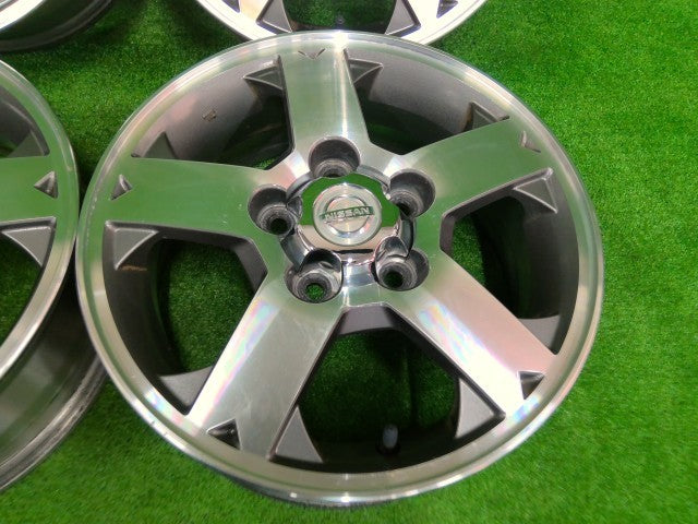 日産・キックス・（三菱・パジェロミニ）・純正ポリッシュ・１５インチ・アルミホイール・４本セット