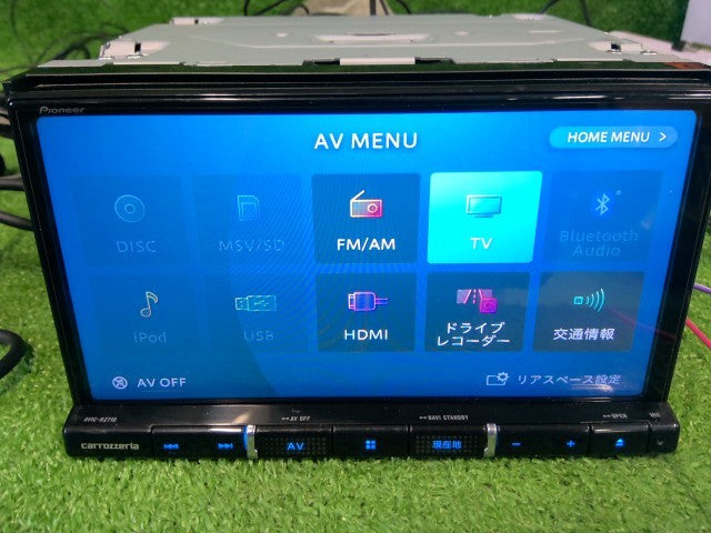 カロッツェリア・ナビゲーション・１８０ミリ・２ＤＩＮ ＡＶＩＣ－ＲＺ７１０・Ｂｌｕｅｔｏｏｔｈ・ＤＶＤ／ＣＤ・フルセグ