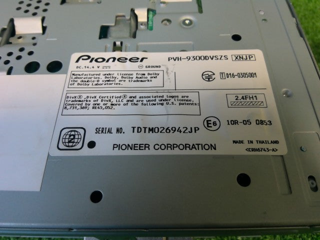 スズキ純正・カロッツェリア・ディスプレイ・オーディオ  ＰＶＨ－９３００ＤＶＳＺＳ