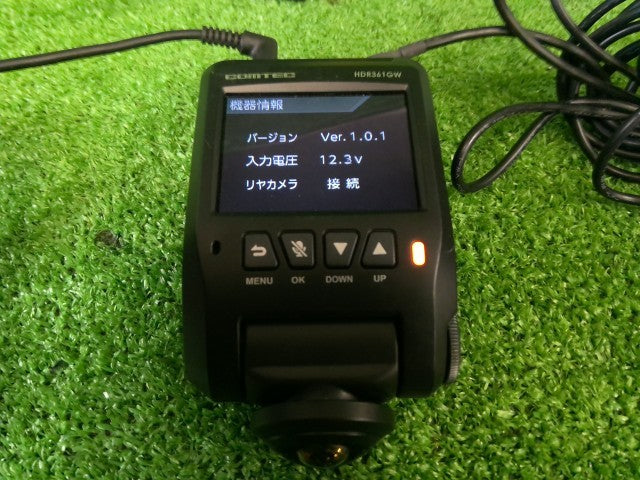 コムテック・ドライブレコーダー・ドラレコ・ＨＤＲ３６１ＧＷ・前（３６０度）後２カメラ