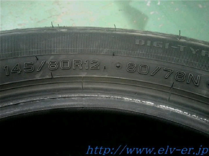 １４５／８０Ｒ１２　８０／７８Ｎ　ＬＴ・ダンロップ／エナセーブＶＡＮ０１／夏タイヤ／１２インチ／４本セット